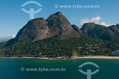  Subject: View of the Joa viaduct - also known as Bandeiras Highway - with Rock of Gavea in the background / Place: Joa neighborhood - Rio de Janeiro city - Rio de Janeiro state (RJ) - Brazil / Date: 08/2012 