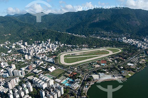  Subject: Aerial view of Gavea Hippodrome / Place: Lagoa neighborhood - Rio de Janeiro city - Rio de Janeiro state (RJ) - Brazil / Date: 08/2012 