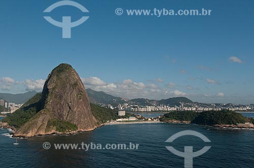  Subject: View of Vermelha Beach (Red Beach) with the Sugar loaf / Place: Urca neighborhood - Rio de Janeiro city - Rio de Janeiro state (RJ) - Brazil / Date: 08/2012 