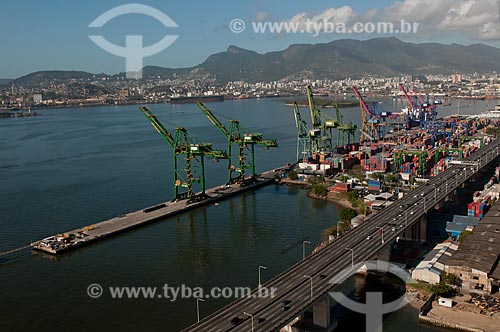  Subject: Aerial view of the Port of Rio de Janeiro / Place: Rio de Janeiro city - Rio de Janeiro state (RJ) - Brazil / Date: 08/2012 