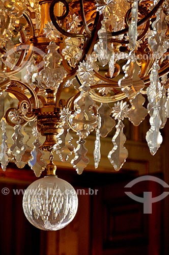  Subject: Details of chandelier at Venetian Hall of Museum of Republic - old Catete Palace / Place: Catete neighborhood - Rio de Janeiro city - Rio de Janeiro state (RJ) - Brazil / Date: 08/2010 