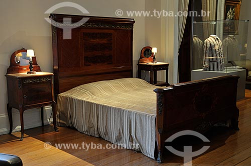  Subject: Bed of Getulio Vargas Room at Museum of Republic - old Catete Palace / Place: Catete neighborhood - Rio de Janeiro city - Rio de Janeiro state (RJ) - Brazil / Date: 08/2010 