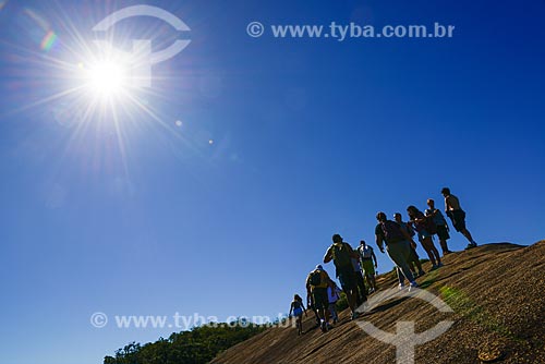  Subject: Peoples at trail of Rock of Gavea / Place: Barra da Tijuca neighborhood - Rio de Janeiro city - Rio de Janeiro state (RJ) - Brazil / Date: 07/2013 