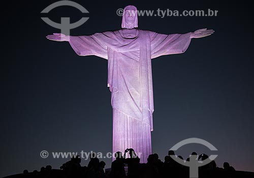  Subject: Tourists at Christ the Redeemer (1931) / Place: Rio de Janeiro city - Rio de Janeiro state (RJ) - Brazil / Date: 07/2013 