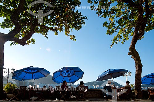  Subject: Tables in the external area of ??Confeitaria Colombo at old Fort of Copacabana, current History Museum Army / Place: Copacabana neighborhood - Rio de Janeiro city - Rio de Janeiro state (RJ) - Brazil / Date: 07/2012 