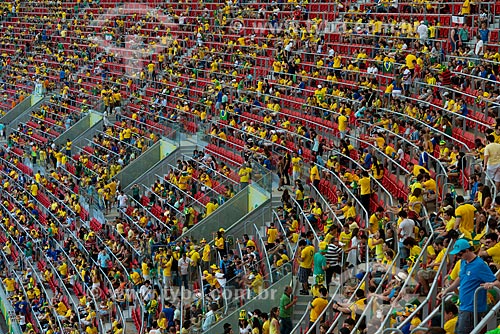  Subject: Fans in the game between Brazil x Japan - opening of Confederations Cup - at National Stadium of Brasilia Mane Garrincha (1974) / Place: Brasilia city - Distrito Federal (Federal District) - Brazil / Date: 06/2013 