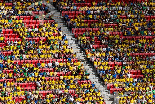  Subject: Fans in the game between Brazil x Japan - opening of Confederations Cup - at National Stadium of Brasilia Mane Garrincha (1974) / Place: Brasilia city - Distrito Federal (Federal District) - Brazil / Date: 06/2013 