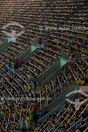  Subject: Fans in the game between Brazil x Japan - opening of Confederations Cup - at National Stadium of Brasilia Mane Garrincha (1974) / Place: Brasilia city - Distrito Federal (Federal District) - Brazil / Date: 06/2013 