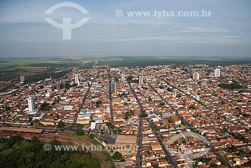  Subject: Aerial view of the Bebedouro city center / Place: Bebedouro city - Sao Paulo state (SP) - Brazil / Date: 05/2013 