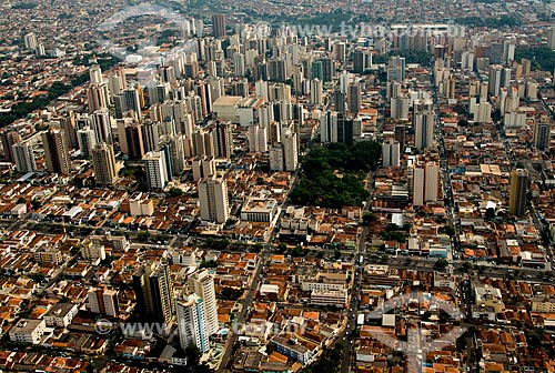  Subject: Aerial view of Independencia Avenue and of Aureliano de Gusmao Square / Place: Ribeirao Preto city - Sao Paulo state (SP) - Brazil / Date: 05/2013 