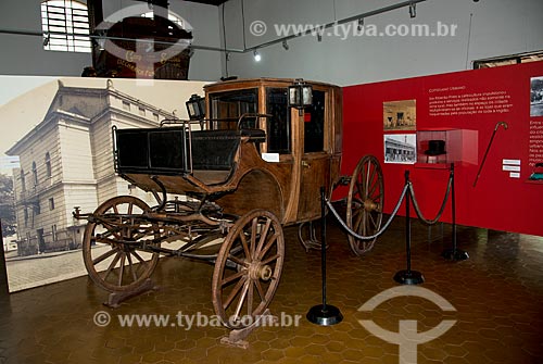  Subject: Carriage in exhibition at Francisco Schmidt Coffee Museum at University of Sao Paulo campus / Place: Ribeirao Preto city - Sao Paulo state (SP) - Brazil / Date: 05/2013 