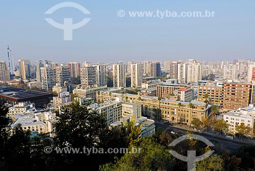  Subject: General view of Santiago city from Cerro Santa Lucía (Santa Lucia Hill) / Place: Santiago city - Chile - South America / Date: 05/2013 