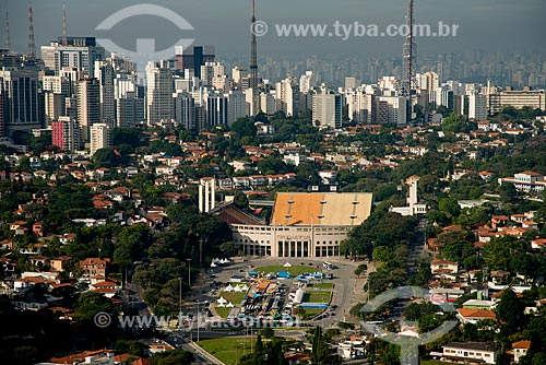  Subject: Aerial view of Paulo Machado de Carvalho Municipal Stadium (1940) - also known as Pacaembu Stadium / Place: Sao Paulo city - Sao Paulo state (SP) - Brazil / Date: 06/2013 