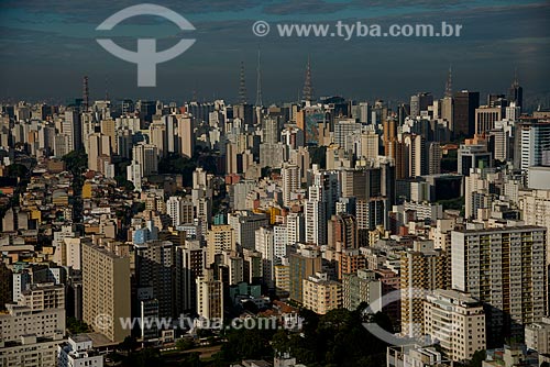  Subject: Aerial view of the ??Paulista Avenue region / Place: City center neighborhood - Sao Paulo city - Sao Paulo state (SP) - Brazil / Date: 06/2013 