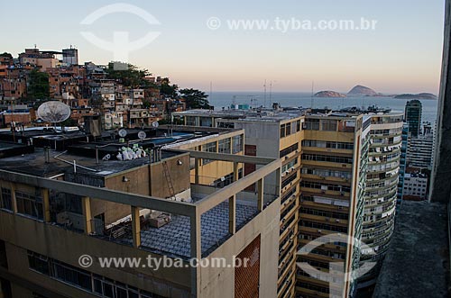  Subject: View of houses of Cantagalo Hill / Place: Ipanema neighborhood - Rio de Janeiro city - Rio de Janeiro state (RJ) - Brazil / Date: 09/2013 