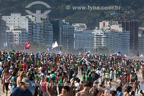  Subject: Pilgrims on Copacabana Beach during the World Youth Day (WYD) / Place: Copacabana neighborhood - Rio de Janeiro city - Rio de Janeiro state (RJ) - Brazil / Date: 07/2013 