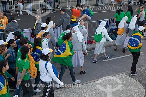 Subject: Pilgrims on World Youth Day (WYD) / Place: Copacabana neighborhood - Rio de Janeiro city - Rio de Janeiro state (RJ) - Brazil / Date: 07/2013 