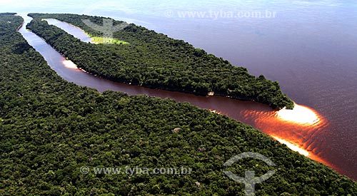  Subject: Aerial view of fluvial Anavilhanas Archipelago in Negro River / Place: Novo Airao city - Amazonas state (AM) - Brazil / Date: 11/2011 