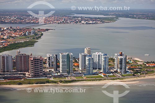  Subject: Aerial view of Ponta Dareia neighborhood with historical center in the background / Place: Ponta Dareia neighborhood - Sao Luis city - Maranhao state (MA) - Brazil / Date: 06/2013 
