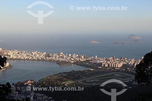  Subject: View of the Rodrigo de Freitas Lagoon and Gavea Hippodrome / Place: Lagoa neighborhood - Rio de Janeiro city - Rio de Janeiro state (RJ) - Brazil / Date: 08/2012 