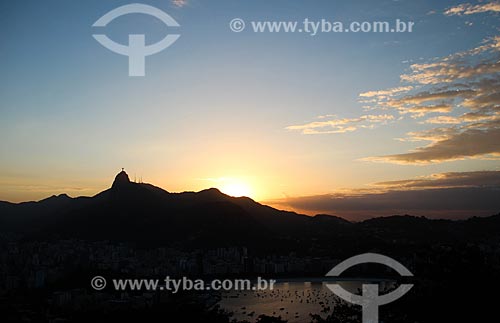  Subject: View of Botafogo Cove with Christ the Redeemer in the background / Place: Botafogo neighborhood - Rio de Janeiro city - Rio de Janeiro state (RJ) - Brazil / Date: 08/2012 