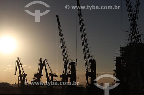  Subject: Cranes of the Rio de Janeiro Port / Place: Rio de Janeiro city - Rio de Janeiro state (RJ) - Brazil / Date: 09/2013 