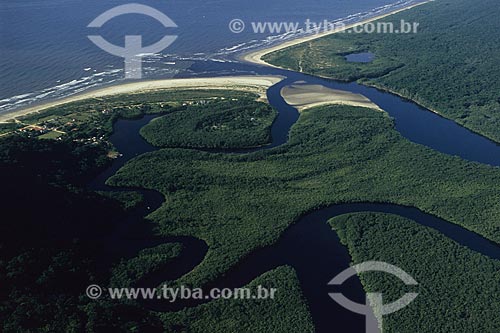  Subject: Barra of Una - Jureia-Itatins Ecological Station / Place: Peruibe city - Sao Paulo state (SP) - Brazil / Date: 04/2010 