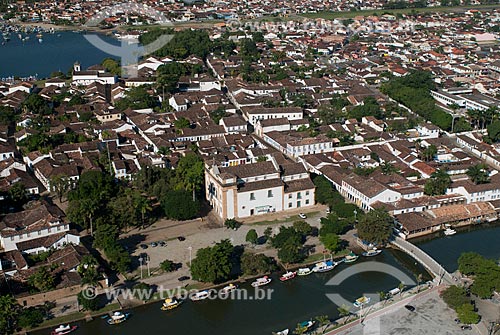  Subject: Aerial photo of Nossa Senhora dos Remedios Church (1873) / Place: Paraty city - Rio de Janeiro state (RJ) - Brazil / Date: 04/2011 
