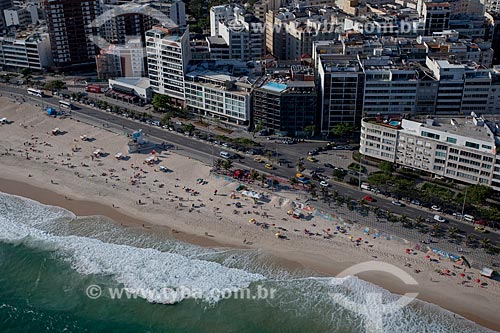  Subject: Aerial photo of Ipanema Beach near to Joaquim Nabuco Street / Place: Ipanema neighborhood - Rio de Janeiro city - Rio de Janeiro state (RJ) - Brazil / Date: 04/2011 