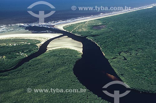  Subject: Barra of Una - Jureia-Itatins Ecological Station / Place: Peruibe city - Sao Paulo state (SP) - Brazil / Date: 04/2010 