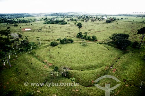  Subject: Aerial photo of geoglyphs - Sitio do Jaco Sa / Place: Boca do Acre city - Amazonas state (AM) - Brazil / Date: 05/2013 