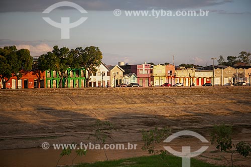  Subject: View of gameleira boardwalk on the banks of Acre River / Place: Rio Branco city - Acre state (AC) - Brazil / Date: 05/2013 