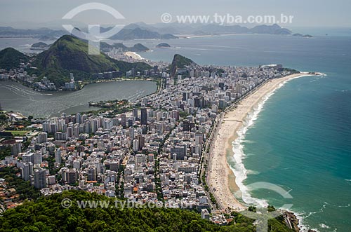  Subject: View of Lagoa neighborhood - to the left - and Leblon and Ipanema neighborhood - to the right - View from Morro Dois Irmaos (Two Brothers Mountain)   / Place: Rio de Janeiro city - Rio de Janeiro state (RJ) - Brazil / Date: 11/2013 