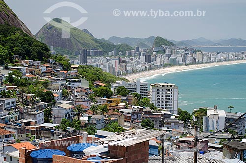  Subject: Vidigal Slum with Leblon and Ipanema neighborhoods in the background / Place: Vidigal neighborhood - Rio de Janeiro city - Rio de Janeiro state (RJ) - Brazil / Date: 11/2013 