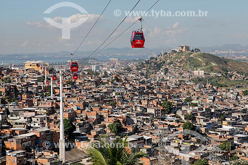  Subject: Gondolas of Alemao Cable Car - operated by SuperVia / Place: Rio de Janeiro city - Rio de Janeiro state (RJ) - Brazil / Date: 05/2012 