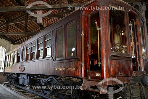  Subject: King Albert car (1886) - wagon adapted exclusively for the King of Belgium, on his visit to Brazil in 1921 - Train Museum (1984) / Place: Engenho de Dentro neighborhood - Rio de Janeiro city - Rio de Janeiro state (RJ) - Brazil / Date: 09/2 