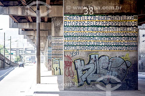  Subject: Inscriptions of Jose Datrino - more known as Prophet Gentileza / Place: Rio de Janeiro city - Rio de Janeiro state (RJ) - Brazil / Date: 11/2013 
