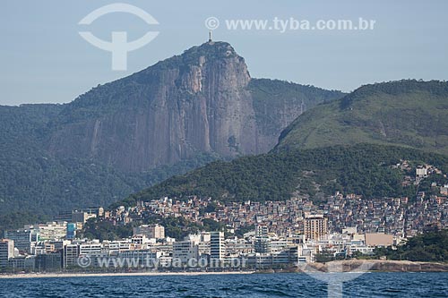  Subject: Diabo Beach (Devil Beach) with the Christ the Redeemer (1931) in the background / Place: Ipanema neighborhood - Rio de Janeiro city - Rio de Janeiro (RJ) - Brazil / Date: 11/2013 