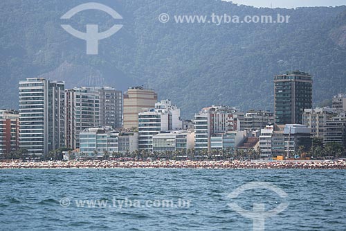  Subject: Ipanema Beach - between Farme de Amoedo and Teixeira de Melo streets - view from Natural Monument of Cagarras Island / Place: Ipanema neighborhood - Rio de Janeiro city - Rio de Janeiro state (RJ) - Brazil / Date: 11/2013 