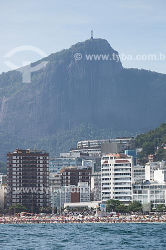  Subject: Ipanema Beach - Post 8 - view from Natural Monument of Cagarras Island with the Christ the Redeemer (1931) in the background / Place: Ipanema neighborhood - Rio de Janeiro city - Rio de Janeiro state (RJ) - Brazil / Date: 11/2013 