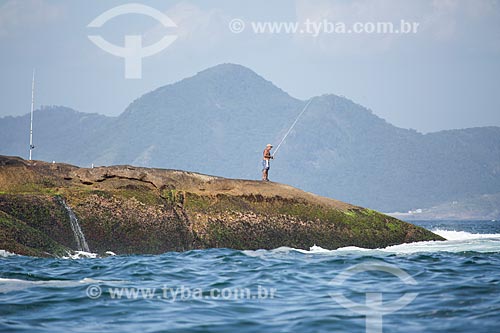  Subject: Fisherman - Arpoador Stone / Place: Ipanema neighborhood - Rio de Janeiro city - Rio de Janeiro state (RJ) - Brazil / Date: 11/2013 