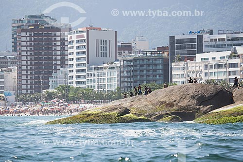  Subject: Arpoador Stone with the Ipanema Beach in the background / Place: Ipanema neighborhood - Rio de Janeiro city - Rio de Janeiro state (RJ) - Brazil / Date: 11/2013 