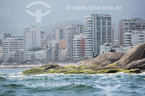  Subject: Arpoador Stone with the Ipanema Beach in the background / Place: Ipanema neighborhood - Rio de Janeiro city - Rio de Janeiro state (RJ) - Brazil / Date: 11/2013 