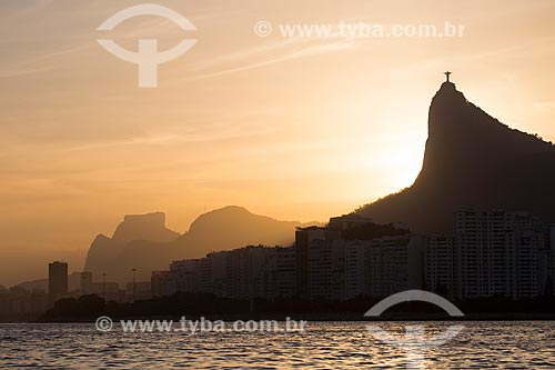  Subject: Sunset - Botafogo Bay with Christ the Redeemer (1931) and Rock of Gavea in the background / Place: Botafogo neighborhood - Rio de Janeiro city - Rio de Janeiro state (RJ) - Brazil / Date: 11/2013 