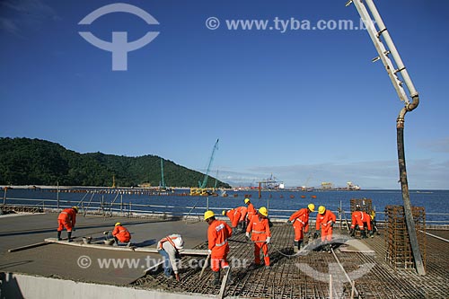  Construction site of the Sudeste Port - MMX undertaking, EBX Group of entrepreneur Eike Batista  - Itaguai city - Rio de Janeiro state (RJ) - Brazil