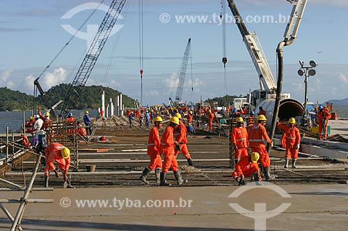  Construction site of the Sudeste Port - MMX undertaking, EBX Group of entrepreneur Eike Batista  - Itaguai city - Rio de Janeiro state (RJ) - Brazil