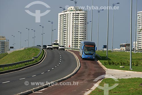  Articulated Bus in circulation - Bus Rapid Transit  - Rio de Janeiro city - Rio de Janeiro state (RJ) - Brazil