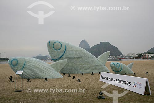  Giant fish made of PET bottle - Work in honor of the Rio + 20   - Rio de Janeiro city - Rio de Janeiro state (RJ) - Brazil