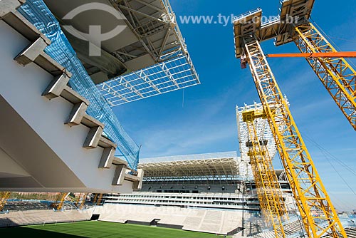  Subject: View of the Corinthians Arena - the opening headquarters of the 2014 FIFA World Cup / Place: Itaquera neighborhood - Sao Paulo city - Sao Paulo state (SP) - Brazil / Date: 10/2013 