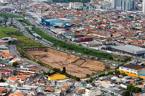  Subject: Aerial view of piscinao of the Aricanduva Avenue / Place: Sao Paulo city - Sao Paulo state (SP) - Brazil / Date: 10/2013 
